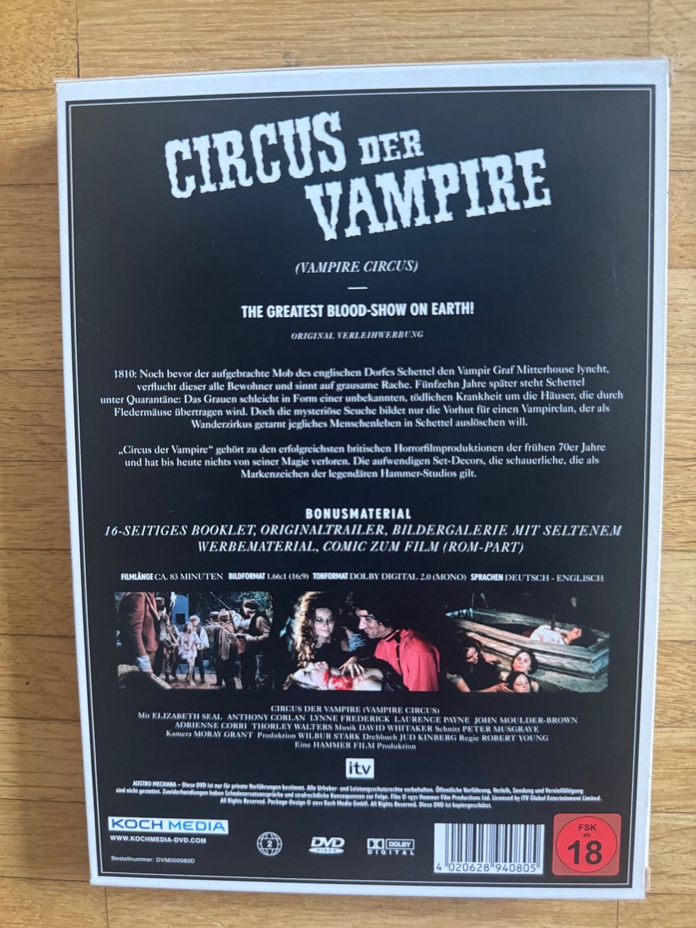 Alle DVDs: CIRCUS DER VAMPIRE. (DVD) HAMMER FILMS – Gebraucht aus Basel von san_2qlq 1