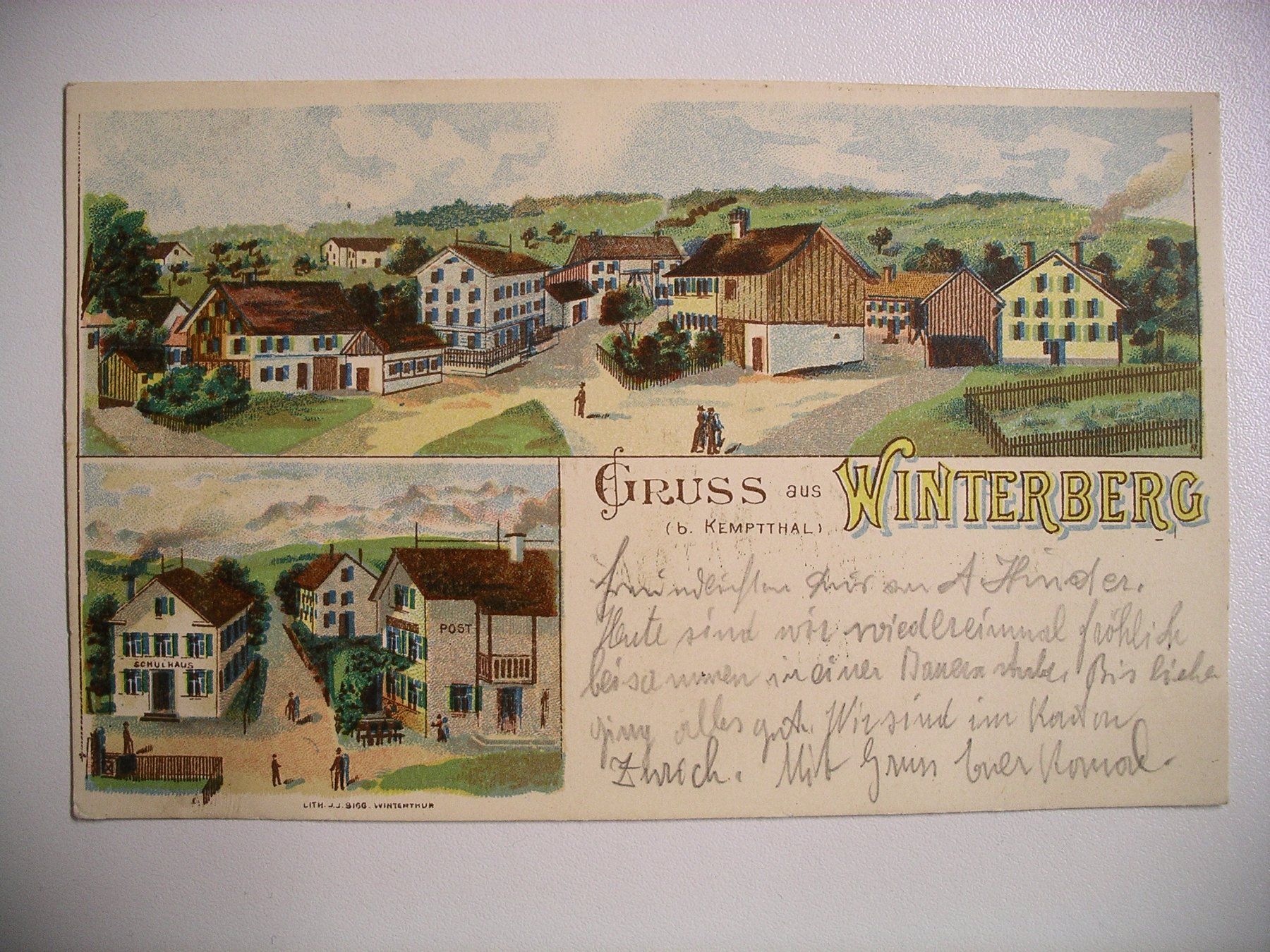 Cartes postales: farbigeLithoAK  WINTERBERG – D'occasion à Oberhofen am Thunersee par luuping99
