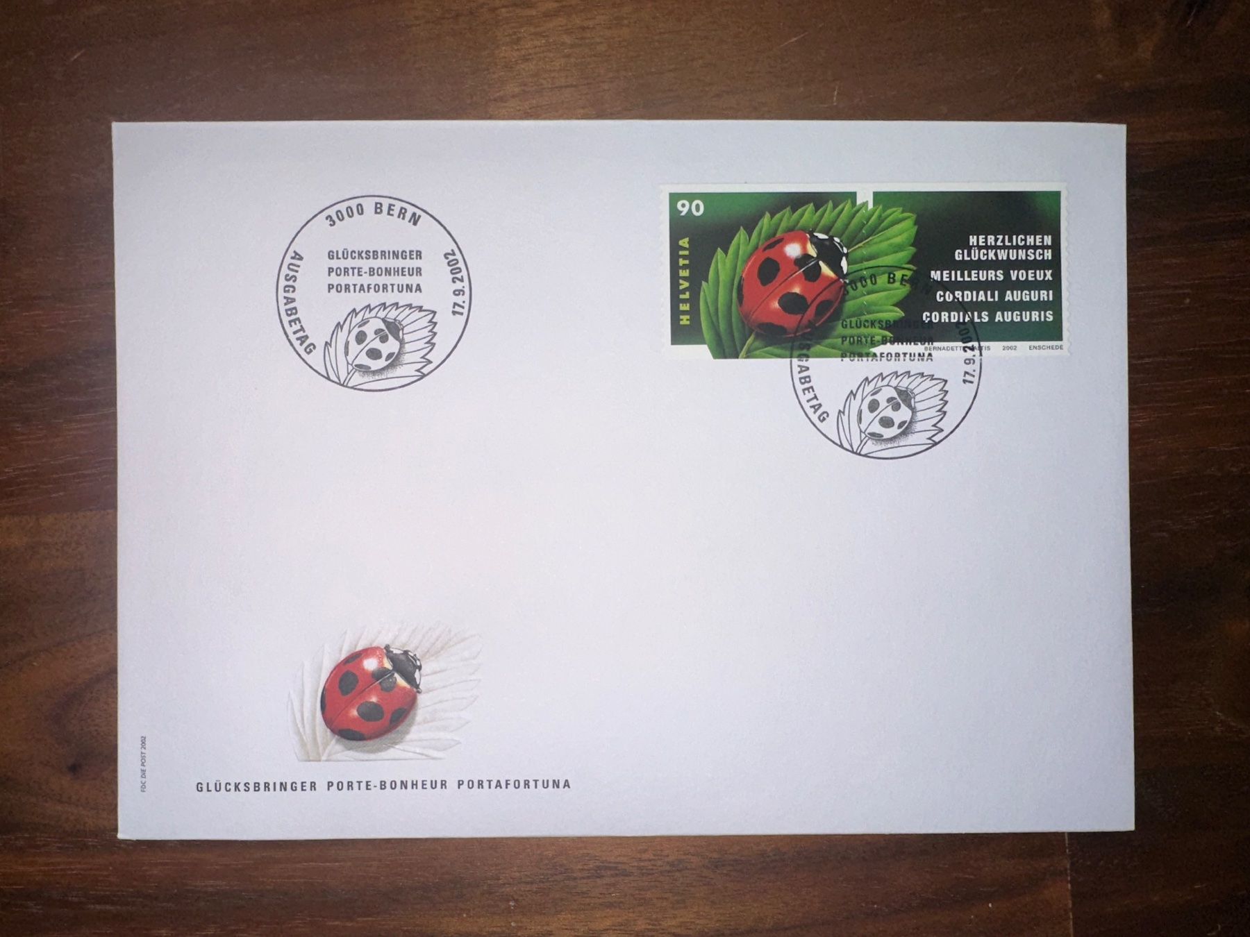 Alle Briefmarken: 2002 FDC Ersttagsumschlag – Gebraucht aus Stettfurt von 2442