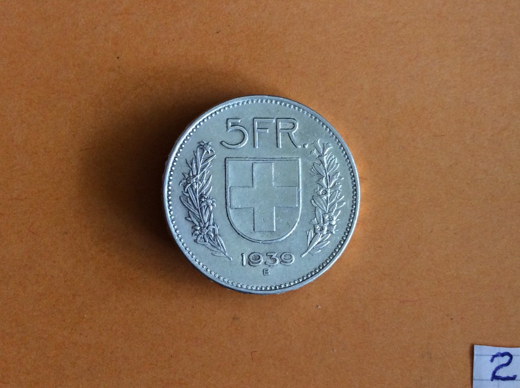 Tutti le monete: 5 francs  1939  Belle – Usato da Genève venduto da pie_fh2d
