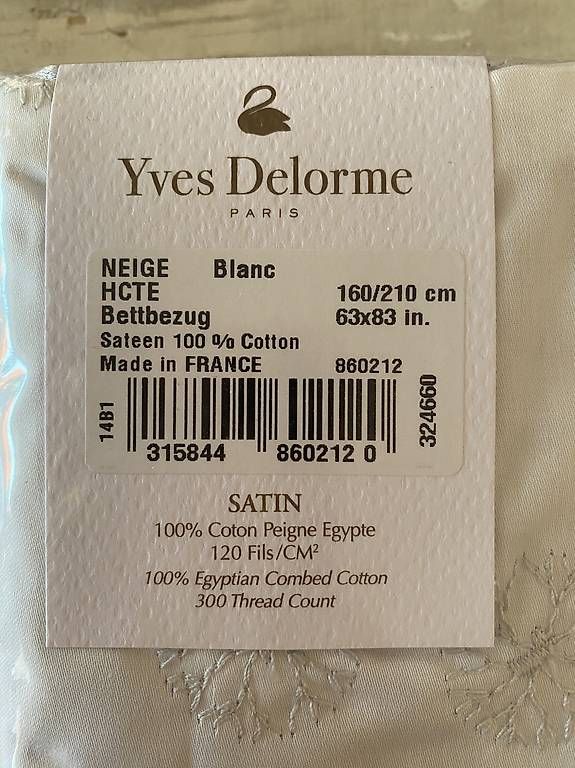 Delorme Linge de lit: Yves Delorme Bettwäsche "Neige Blanc" – Neuf avec emballage d'origine à Rafz par Schnaeppchen56 2