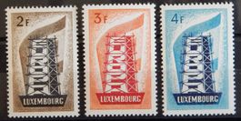 Luxemburg Kat. 555-557 ** 1956 Kat. 300 Euro