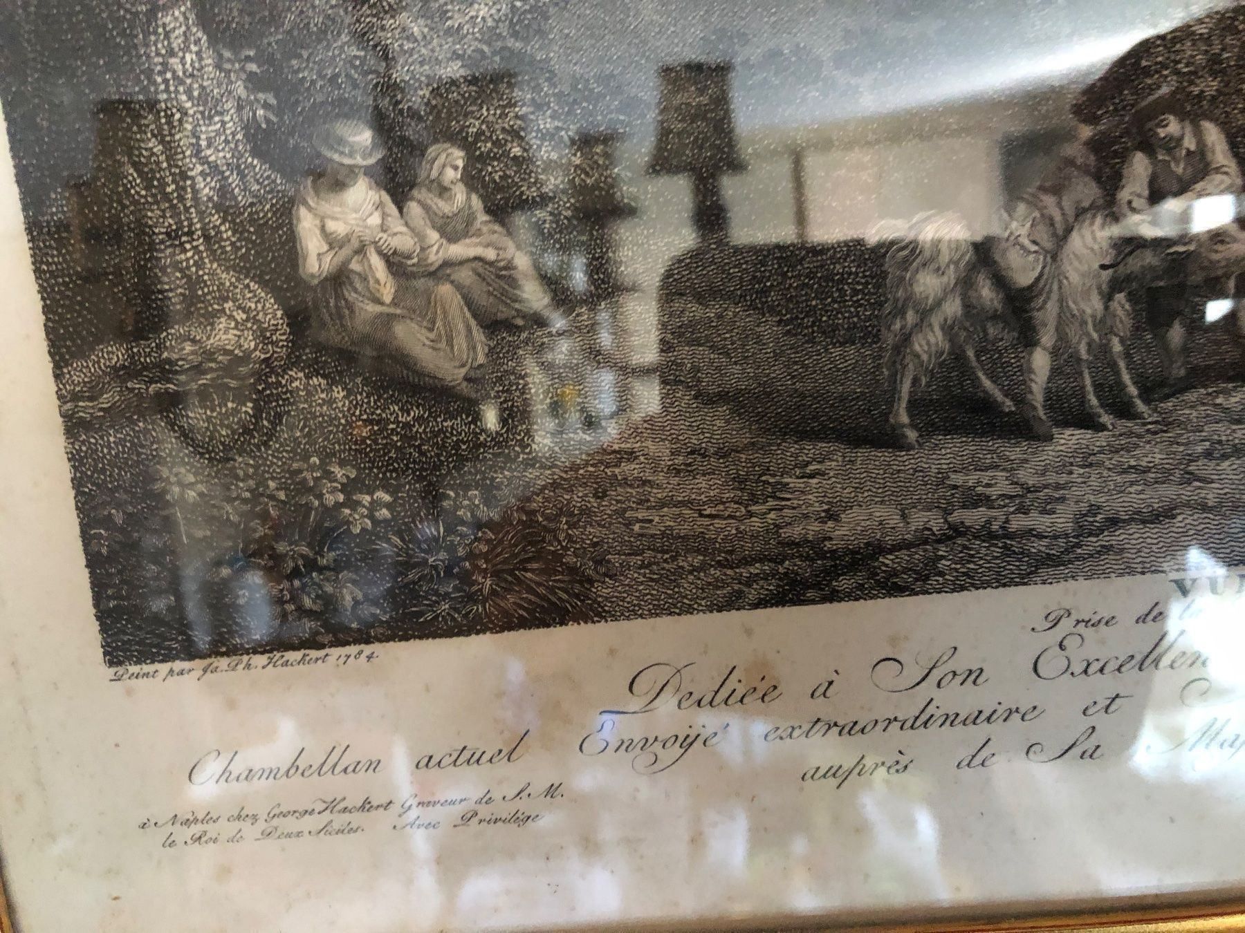 Gemälde: PH.HACKERT. Vue de la Villa Albani.18.JH – Gebraucht aus Wald ZH von mlnt 4