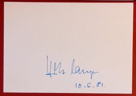Hellmut Lange 1923-2011 Autogramm Karte 10x15cm