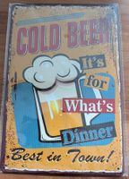 Bier Beer / A4 Blechschild/Deko-Schild, neu originalverpackt