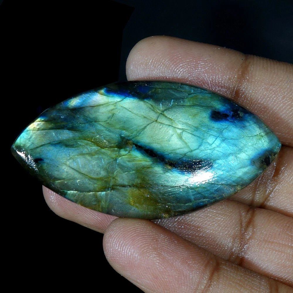 Pietre preziose: 106.90 kts Blau Labradorit Cabochon Edelstein Labradorite – Nuovo (secondo la descrizione) da Prilly venduto da ilyria73 5