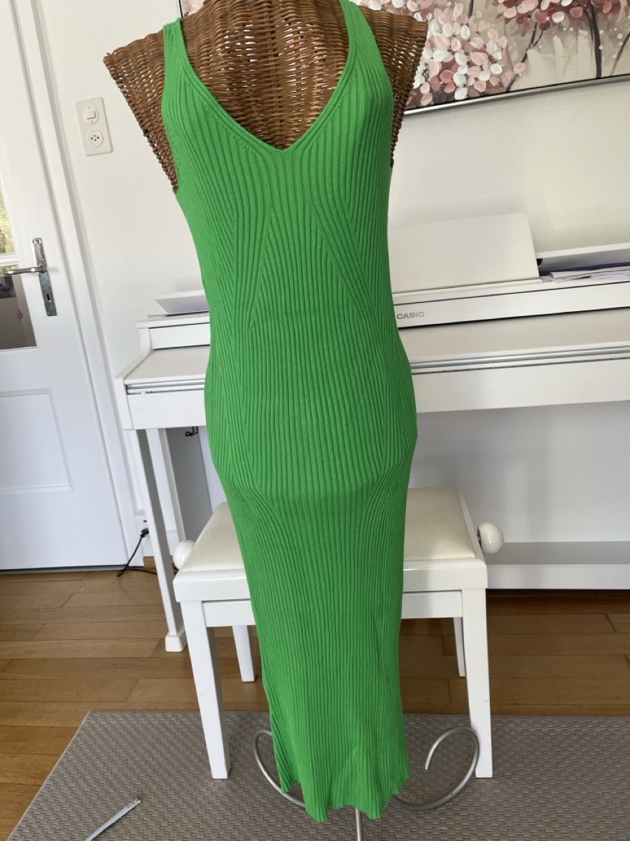 Vestiti: Sommerliches, grünes Strickkleid, S – Usato da Solothurn venduto da Bobesch08 1