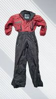 Vintage Skianzug, Overall, rot/ schwarz, Grösse XS, Canyon