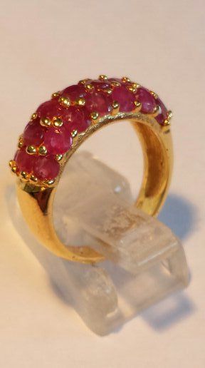 Ringe: Ring mit Rubinen vergoldetes Silber – Neu (gemäss Beschreibung) aus Zürich von adriben 8