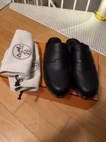 Hermes Clogs Black Leather Size 39 with Box and Dustbags