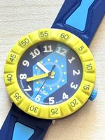 Flik Flak Kinderuhr blau gelb  guter Zustand