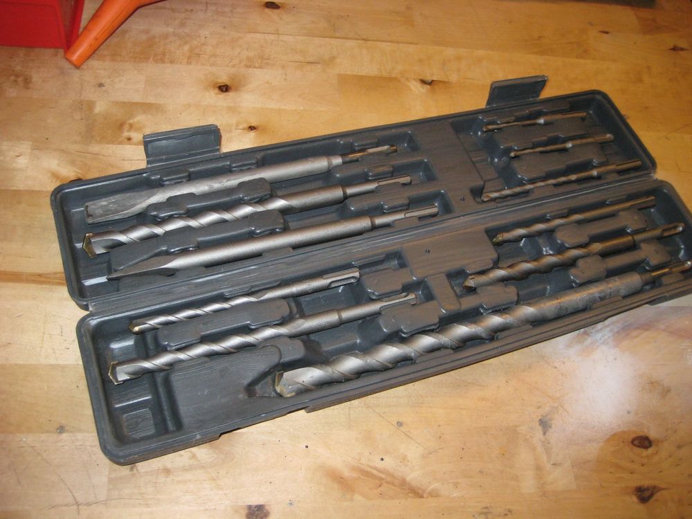 6-teiliges Steinbohrer-Set SDS Plus – Hartmetall-Spitzen, Für Beton, Ziegel & Fliesen