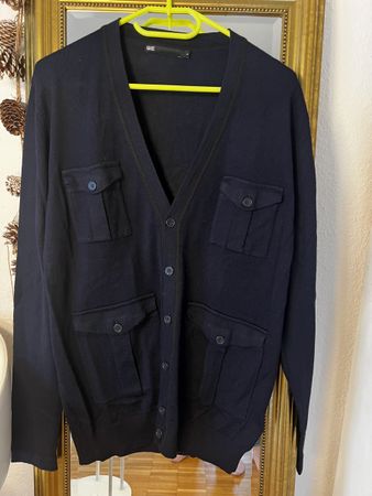 Eleganter Herren Cardigan Gr.L WE Merinowolle - Top Qualität