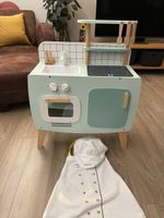 Cuisine en bois rétro Vertbaudet + déguisement cuisinier/ere