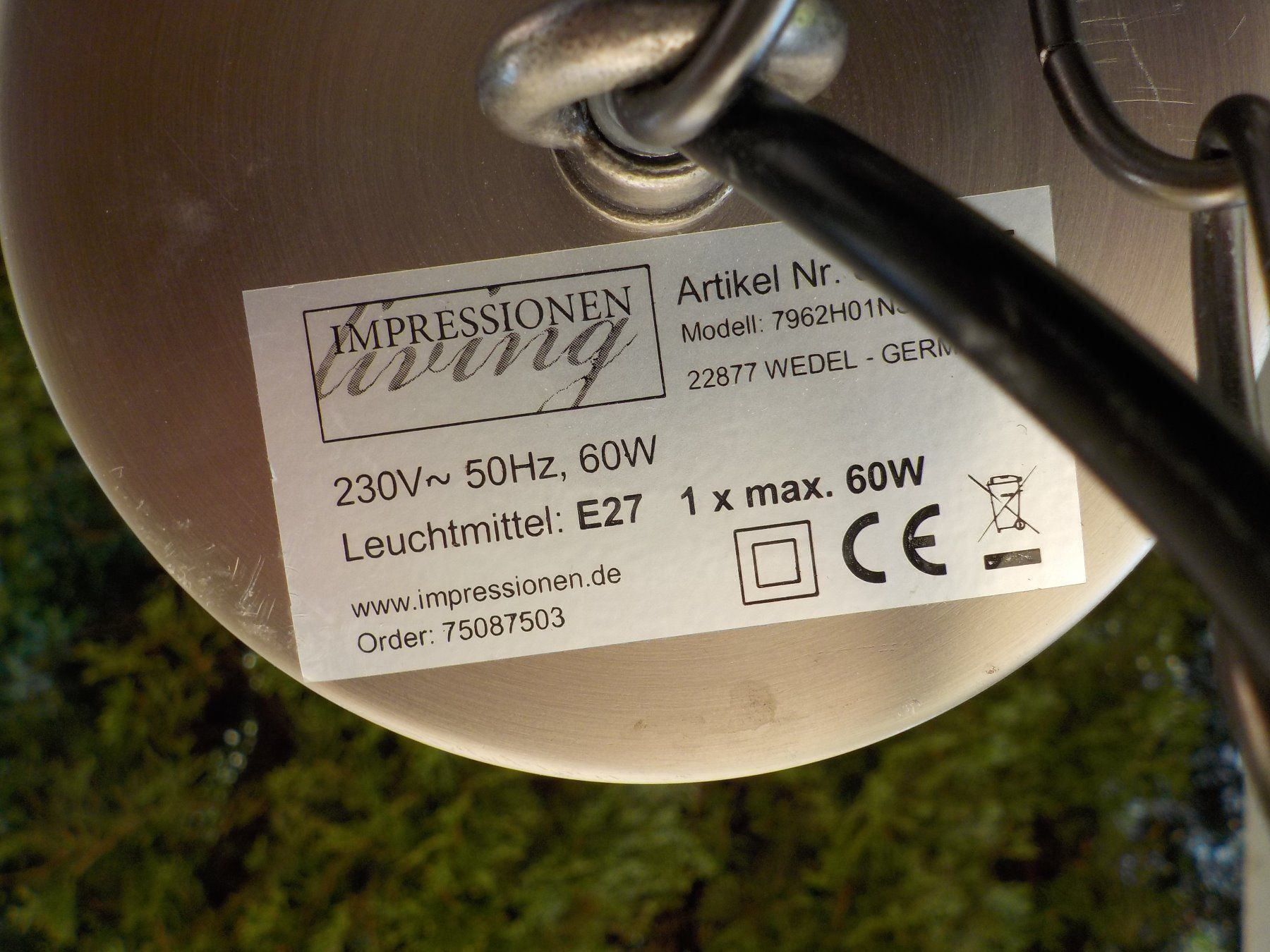 Lampade: Lampe Loft Beton Impressionen - neu – Nuovo (secondo la descrizione) da Mörschwil venduto da antiksalon 8