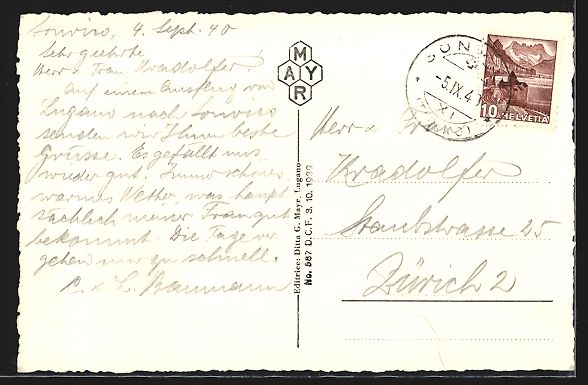 Cartes postales: AK Sonvico, Denti Della Vecchia – D'occasion à Berlin par bartko-reher 1