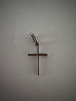 schmuckanhänger 333 weissgold kreuz