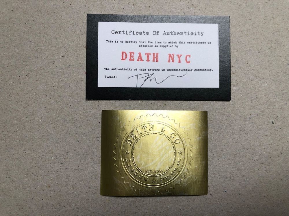 Death NYC: Blue Chanel Tiger signiert 21/100 (Neu (gemäss Beschreibung