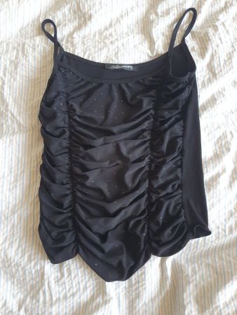 Schwarzes Glitzertop Gr. S - Elegant und Sommerlich!