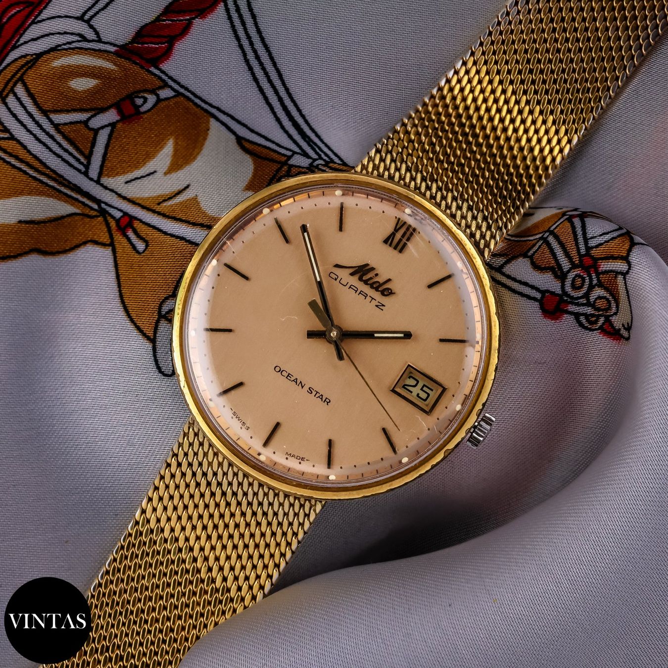 Mido Orologi: Vintage Mido Ocean Star Quartz – Usato da Zürich venduto da Vintas 1