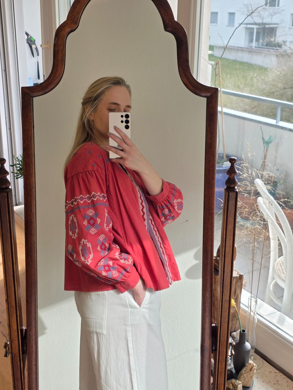 Camicette: Boho Bluse Stickerei Monsoon 100% Baumwolle Gr L – Usato da Zürich venduto da tsu_76bc 1