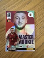 Carte Panini Zeno Debast Belgique Master Rookie nr 610