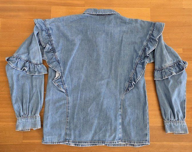 Camicette: Sissy-Boy Jeansbluse mit Rüschen, Grösse XS – Usato da Meggen venduto da Scollection 2