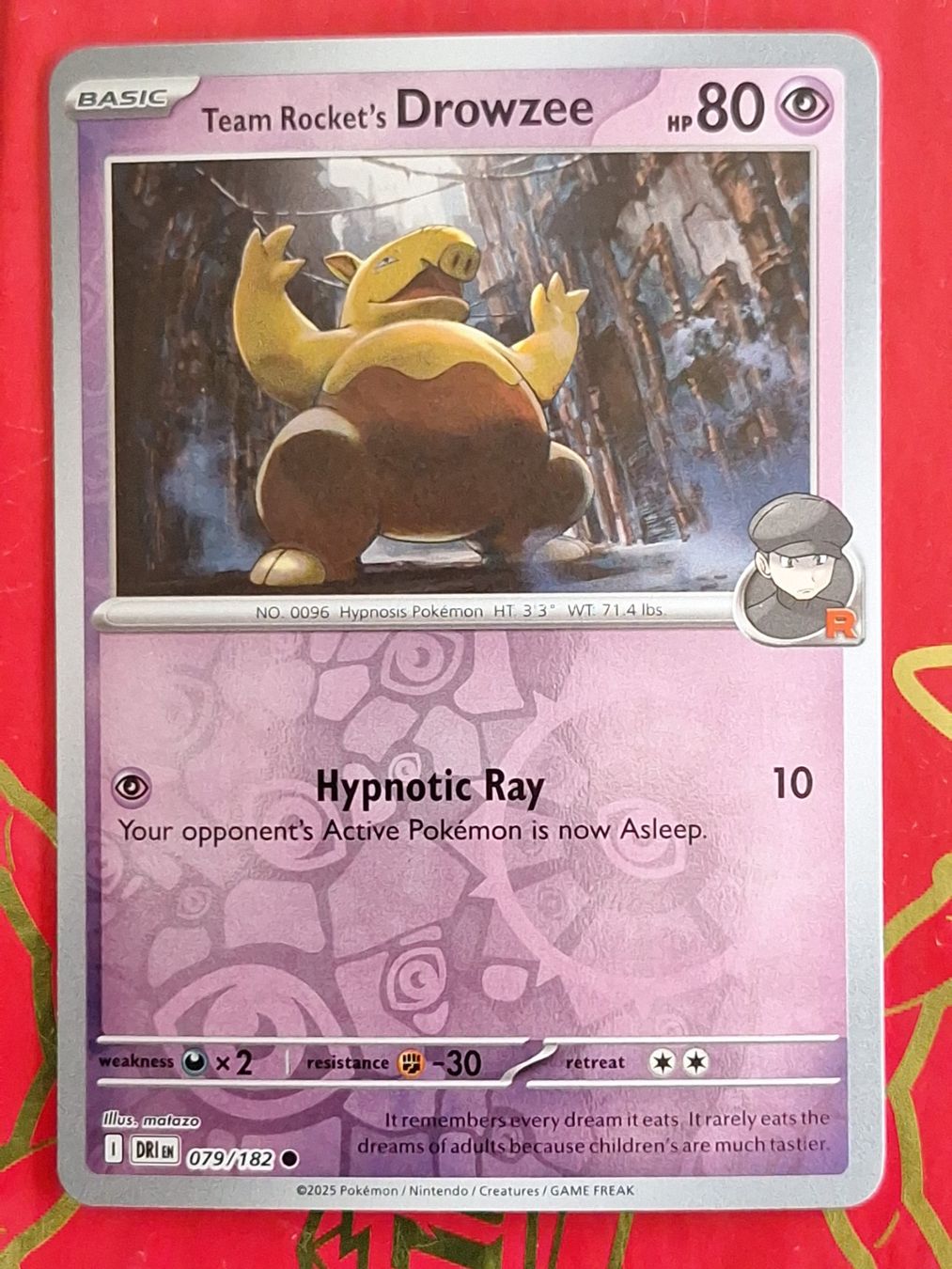 Pokémon Carte collezionabili: Team Rocket's Drowzee - Reverse Holo Destined Rivals – Usato da Altstätten SG venduto da GGsGameshop