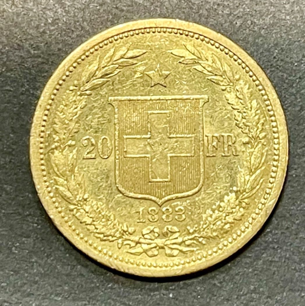 Tutti le monete: Vreneli 20 francs or 1883 – Usato da Troinex venduto da SilverBullion