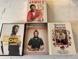 Jamie Oliver/Ramsay/Lafer: Kochbücher-Set, super Zustand!