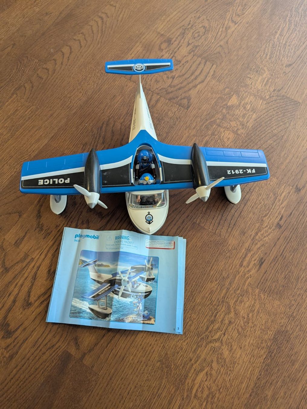 Giocattoli: Playmobil Police Flugzeug 9436 – Usato da Oberrohrdorf venduto da Singang