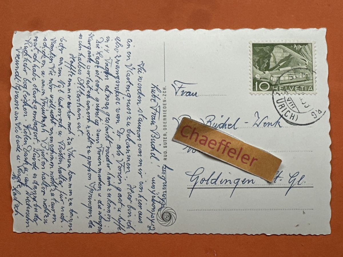 Cartoline postali: 3433 Erholungsheim Schönenberg (Zch.) – Usato da Zürich venduto da Chaeffeler 1