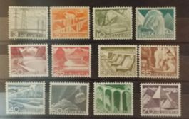 W) 1949, Satz Technik und Landschaft postfrisch