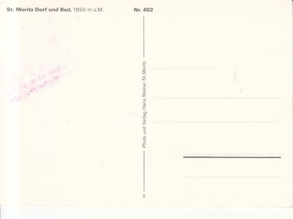 Cartoline postali: St. Moritz ca. 1970 – Usato da Bürglen TG venduto da StampGraf 1
