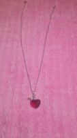Collier pendentif coeur rouge Swarovski