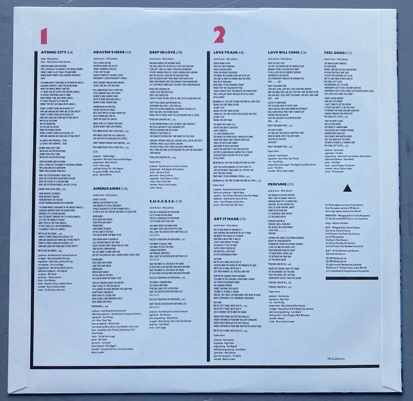 Dischi in vinile: HOLLY JOHSON - BLAST – Usato da Poliez-Pittet venduto da Newtown-Records 2