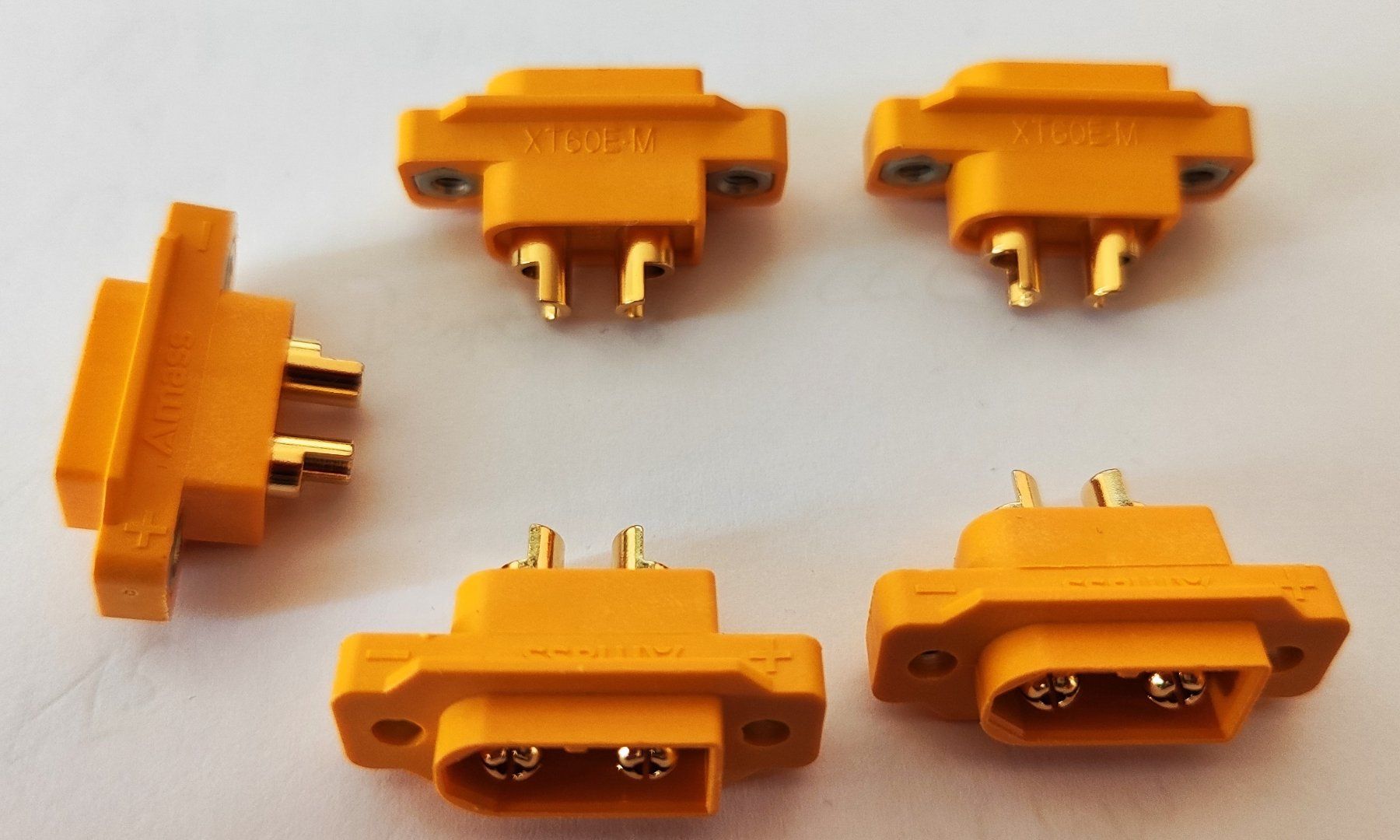 Modellismo RC: XT60 Einbau Stecker 5 Stück im Sparset – Nuovo (secondo la descrizione) da Uzwil venduto da Bruchpilot64