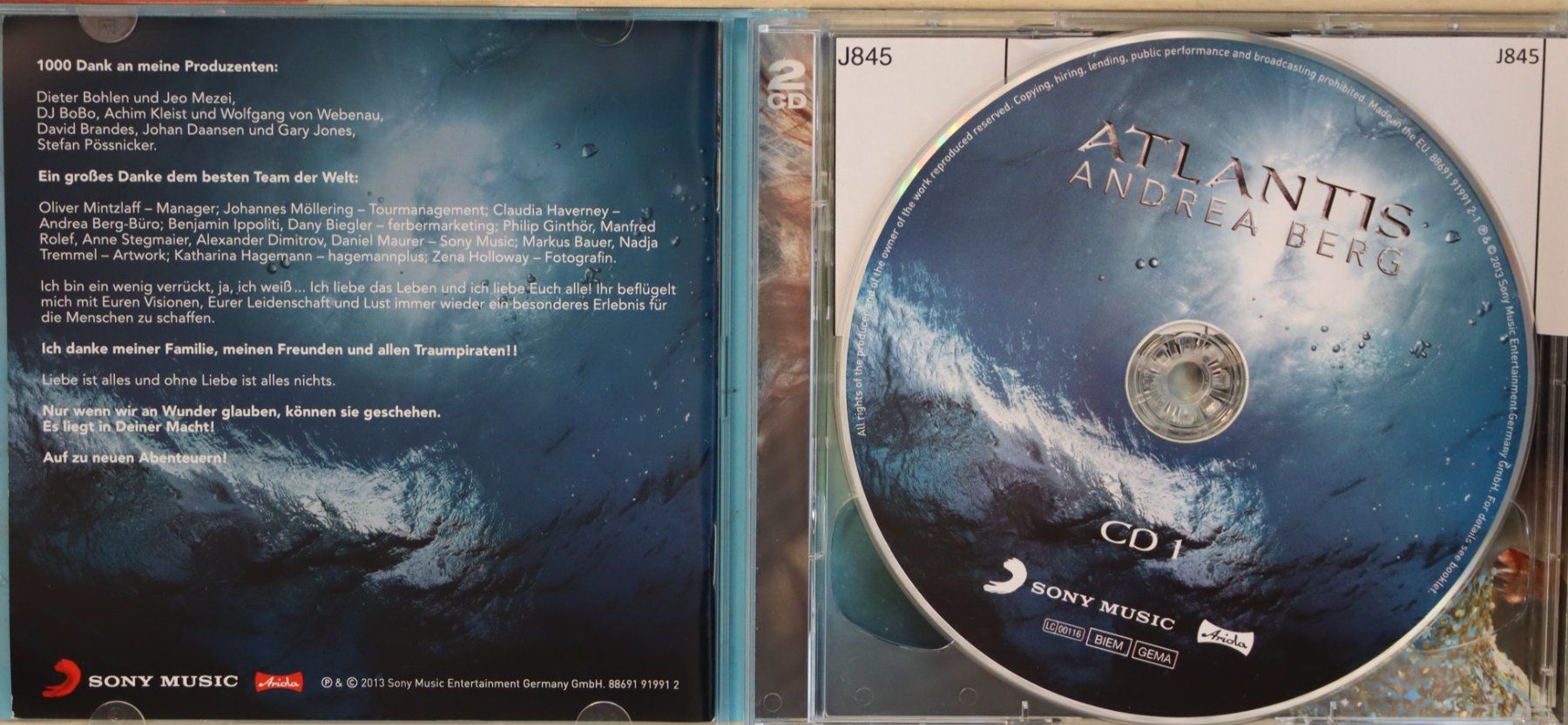 CD: Andrea Berg- Atlantis – Usato da Luzern venduto da CONTENTI 1