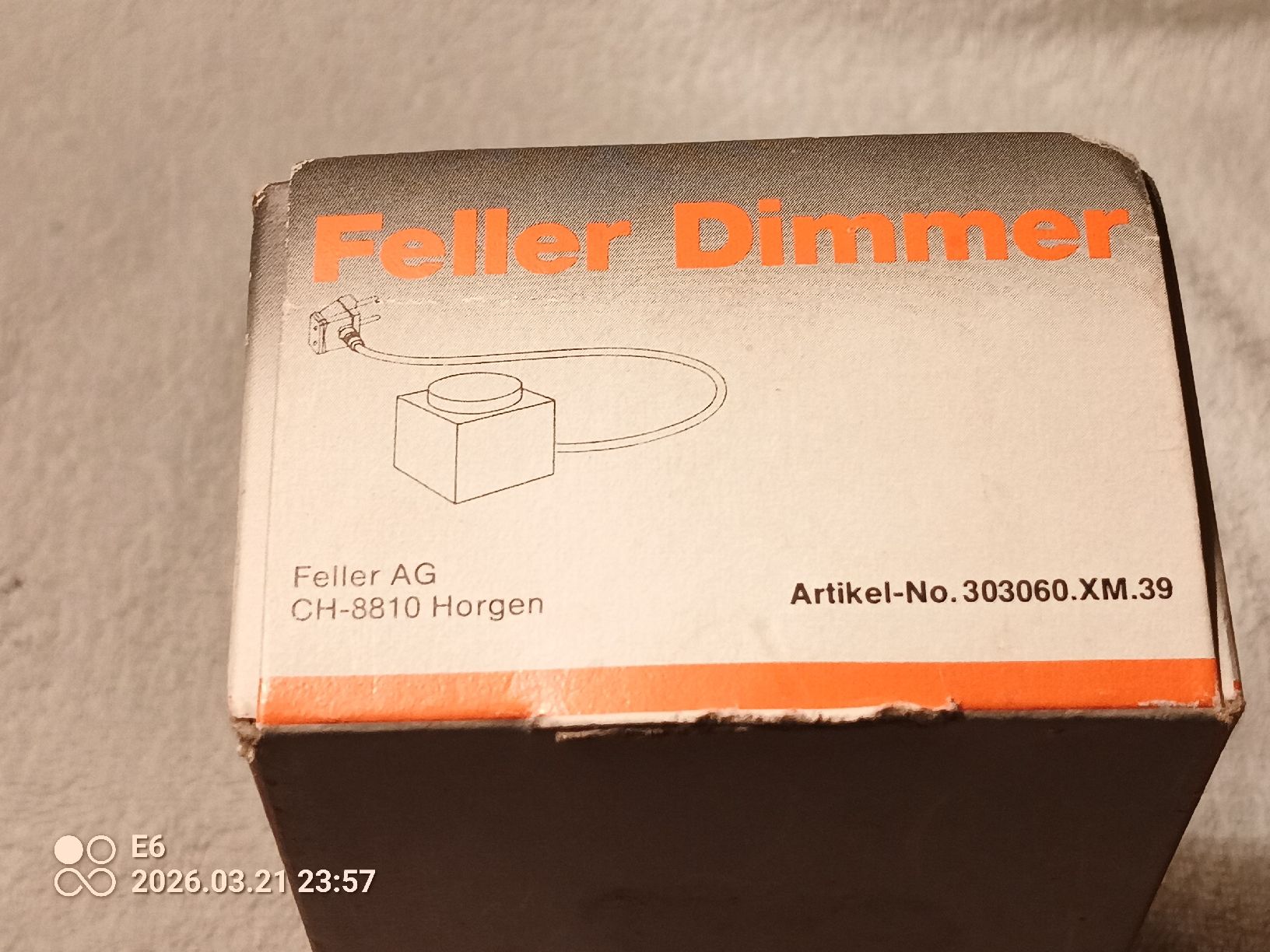 Feller Schalter: Dimmer für Lichtregulierung – Neu und originalverpackt aus Zürich von Mitzi6 4