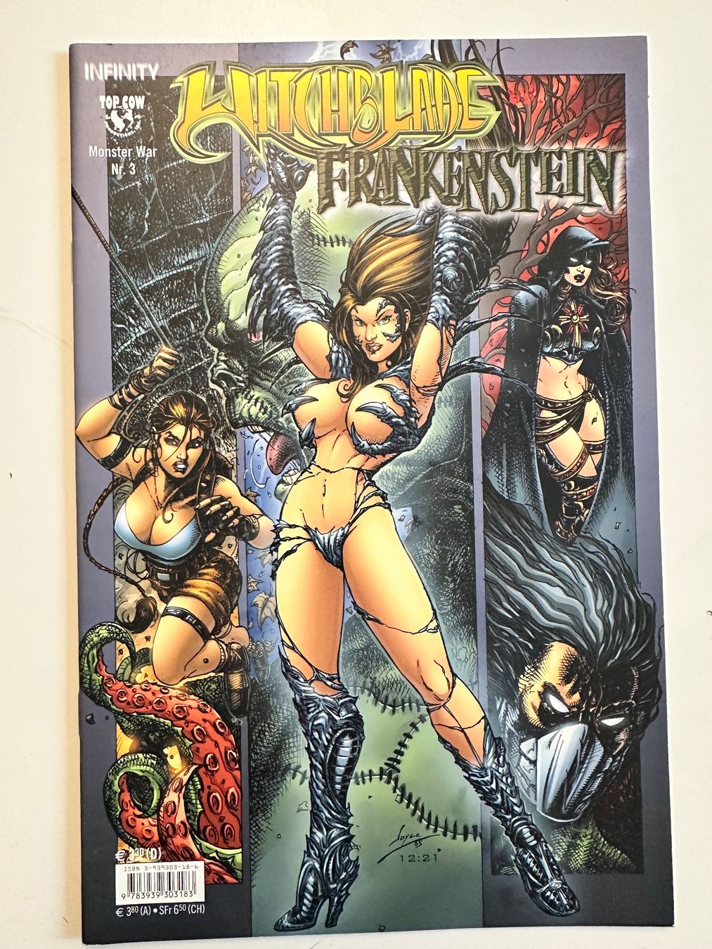 Fumetti: WITCHBLADE VS FRANKENSTEIN - MONSTER WAR 3 -  INFINITY – Usato da Münsingen venduto da Ganjam