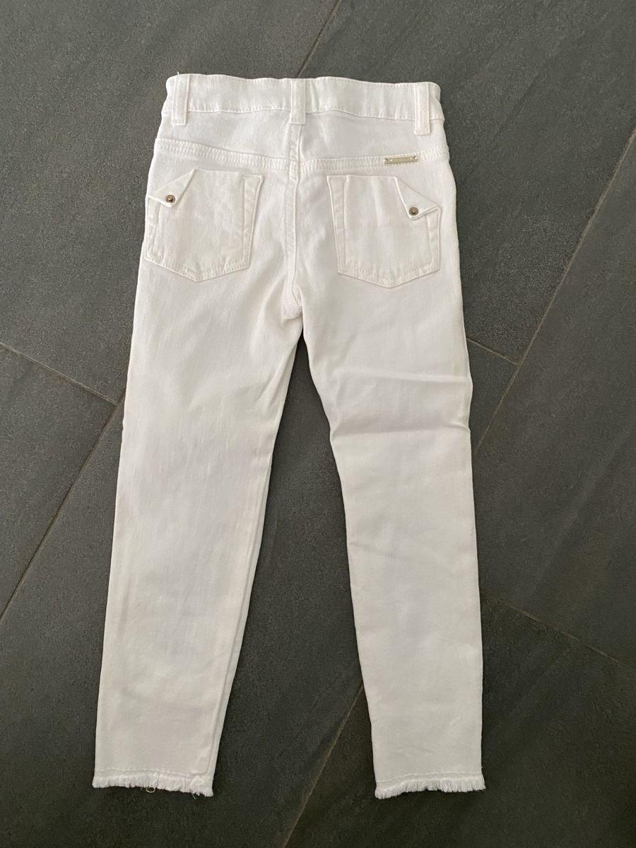 Twinset Pantaloni: Jean blanc déchiré Twinset Taille 5/110ans.  – Usato da Grenchen venduto da O.r.i.g. 2