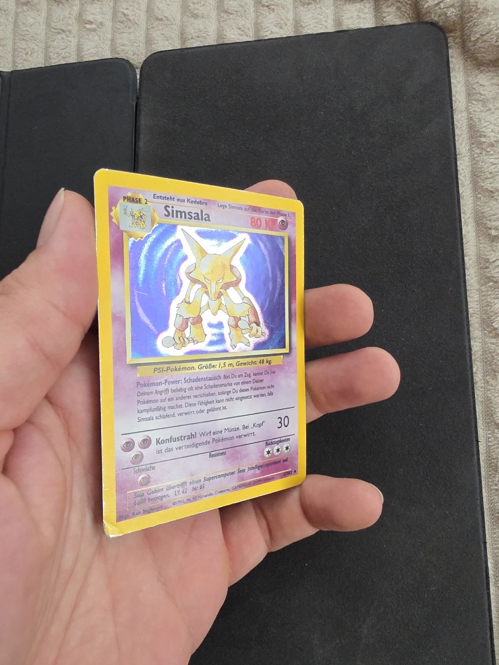 Pokémon Cartes à collectionner: Pokemon Karte Simsala Holo Base Set – D'occasion à oberbuchsiten par thug4 1