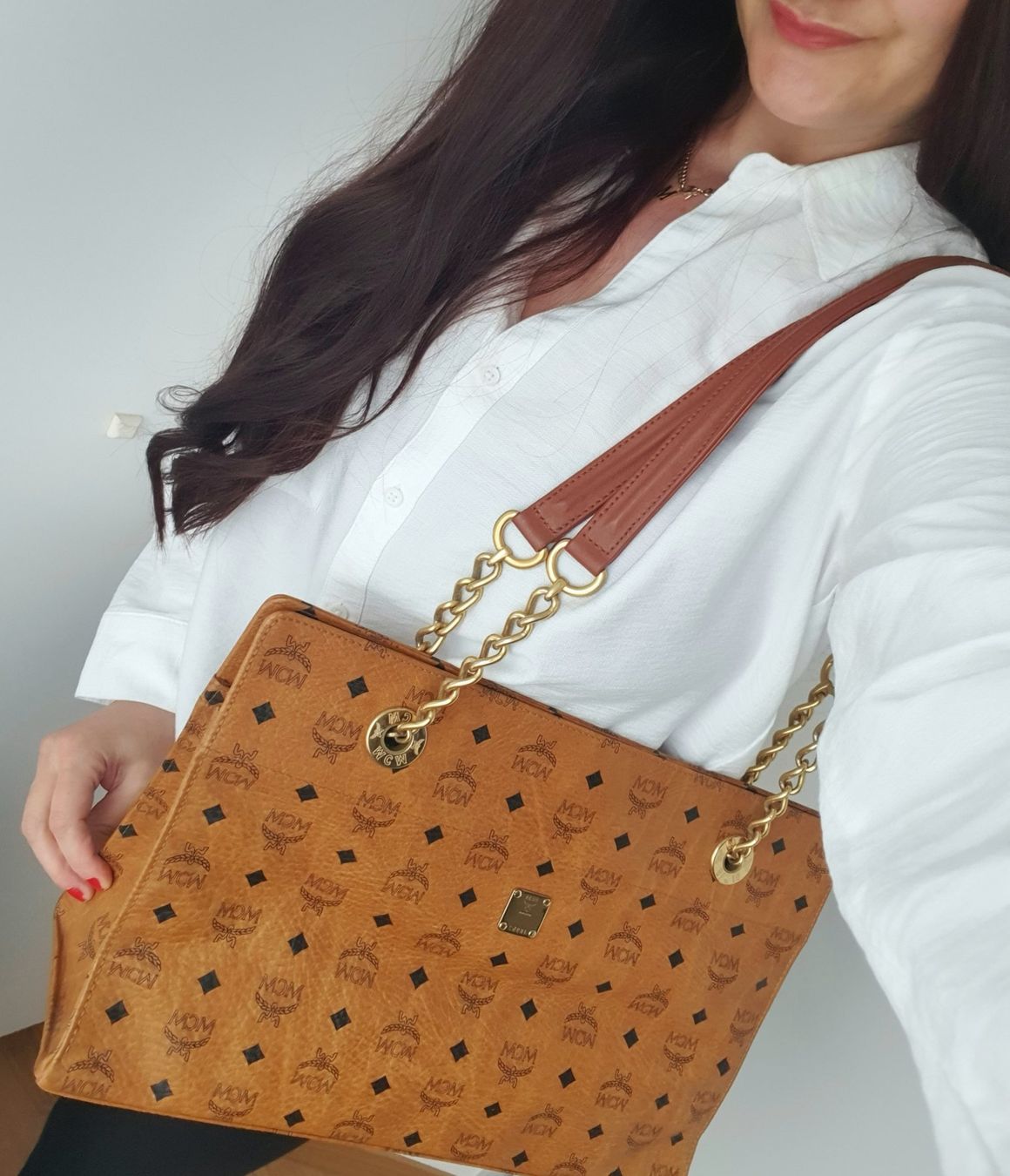 Mcm Borse da donna: MCM Shopper Kette+Leder Schultertasche Heritage Cognac – Usato da Niederteufen venduto da Mira_72 3