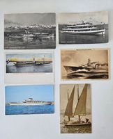 6 Stk. AK Ansichtskarte Dampfer Schiff Segelschiff