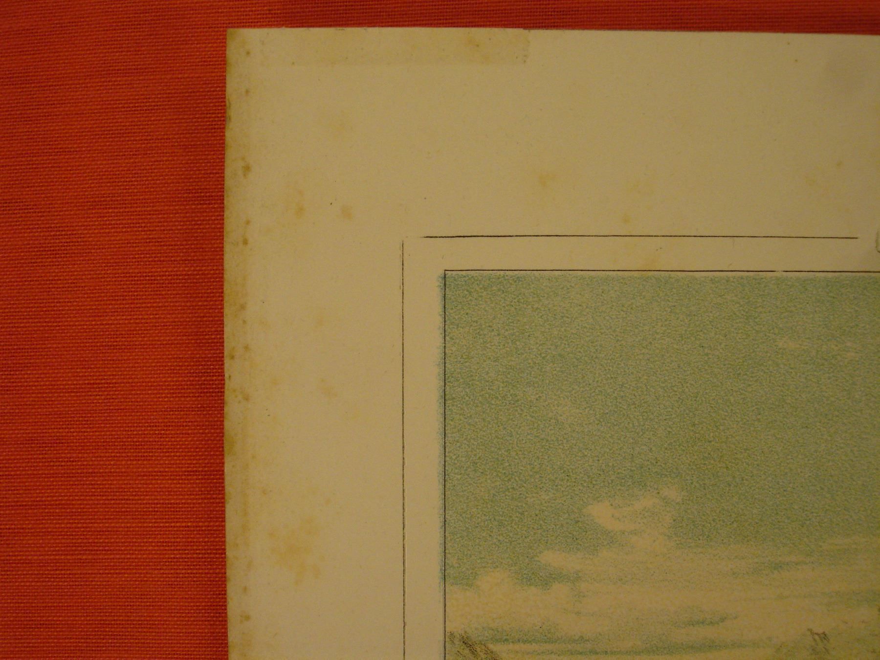Grafica & Litografie: GERSAU, FARBLITHOGRAPHIE UM 1840 – Usato da Grüningen venduto da Kartensammler 3