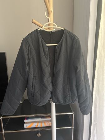 gespeppte jacke gr xs dunkelgrau🩶