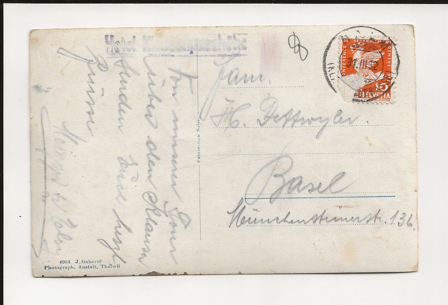 Cartoline postali: AK 1932 Hotel Klausenpasshöhe – Usato da Greifensee venduto da 315WDO 1