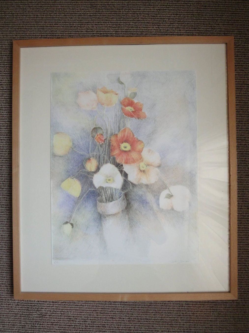 Grafica & Litografie: Glauser Lotti, 1953 - Mohnblumen - Steinlithographie – Nuovo (secondo la descrizione) da Biel/Bienne venduto da 07helios032