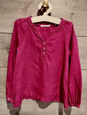 Blouse rose en lin pour fille Monoprix - 6 ans