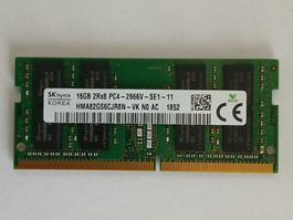 SK hynix 16GB Ram (1x16GB)  DDR4 2666Mhz SO-DIMM Notebook